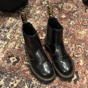 Dr. Martens Black Platform Chelsea Boots